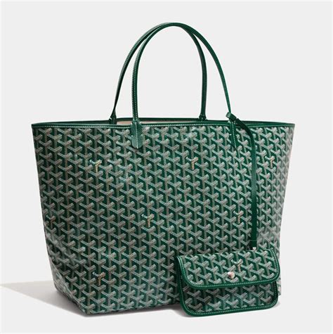 goyard green tote bag|green Goyard bags for women.